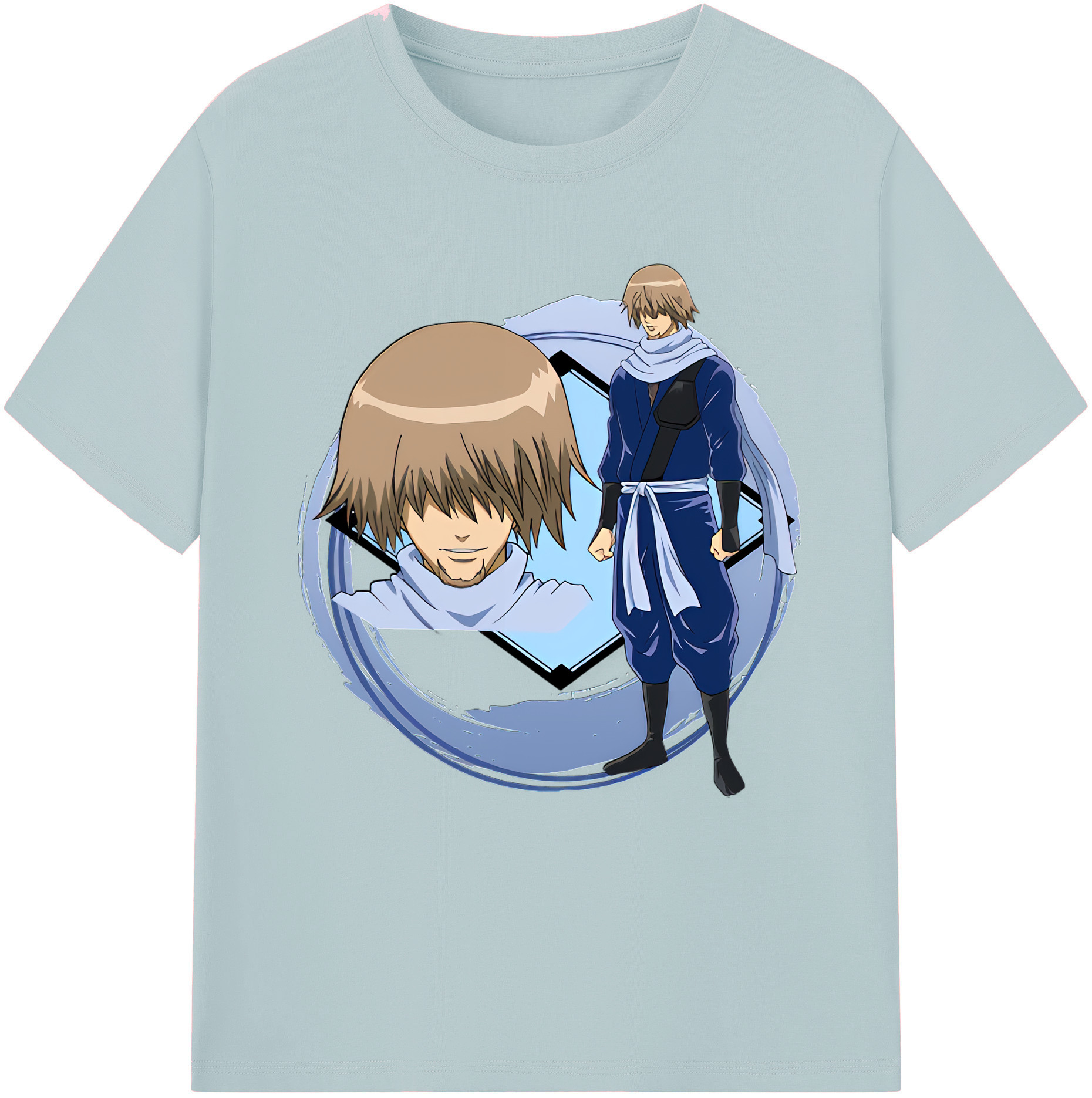 （画像用） ぎんたま 坂田銀時（さかたぎんとき） 神楽 志村新八（しむら しんぱち） GINTAMA Sakata Gintoki Kagura Shimura Shinpachi 綿100％半袖Tシャツ（フロントプリント）